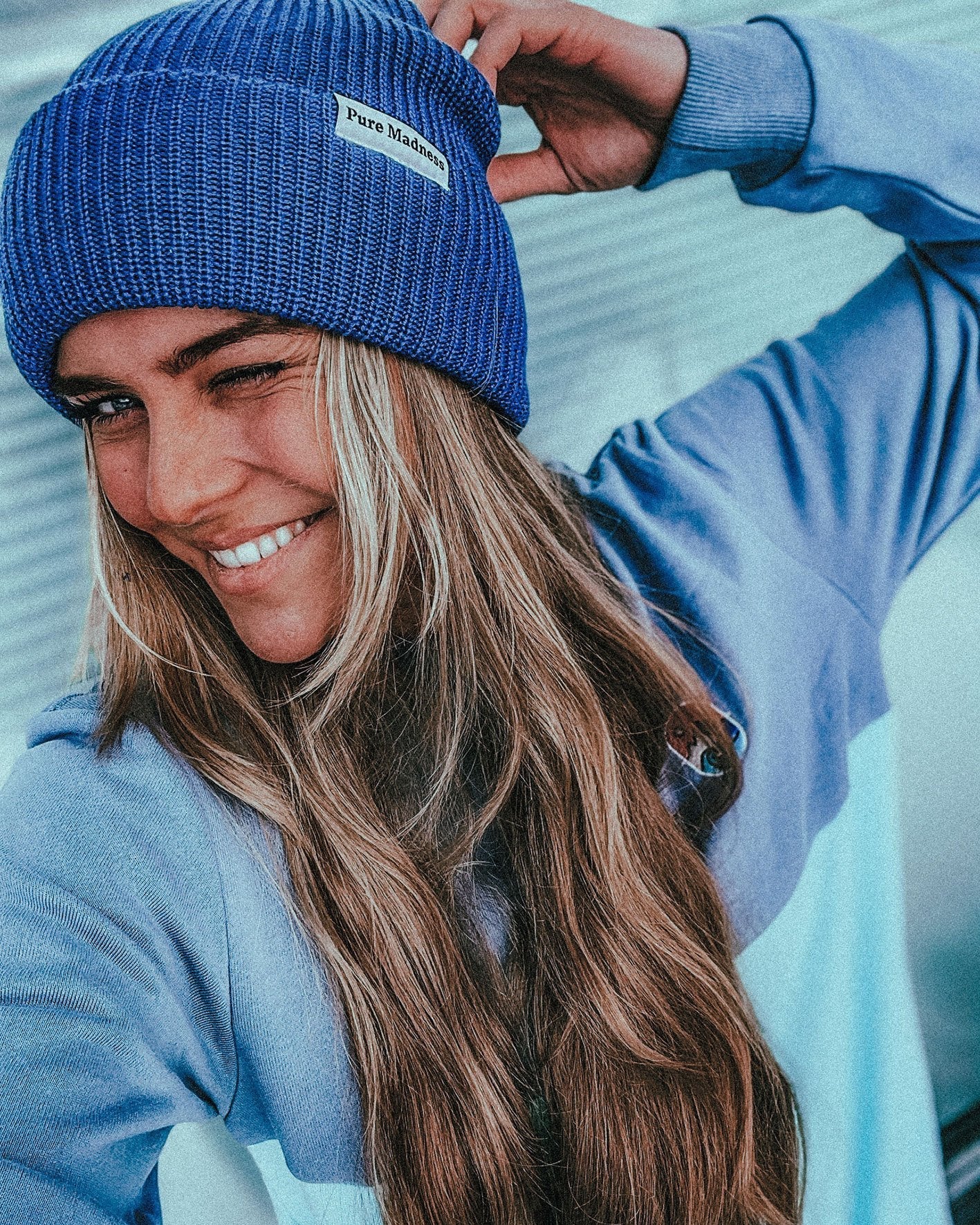 Blue Captain Merino Beanie - Pure Madness Apparel