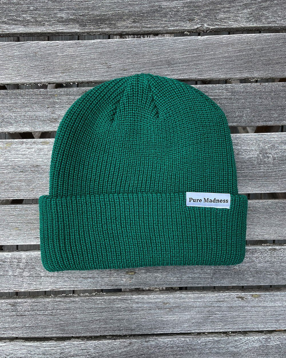 Green Captain Merino Beanie - Pure Madness Apparel